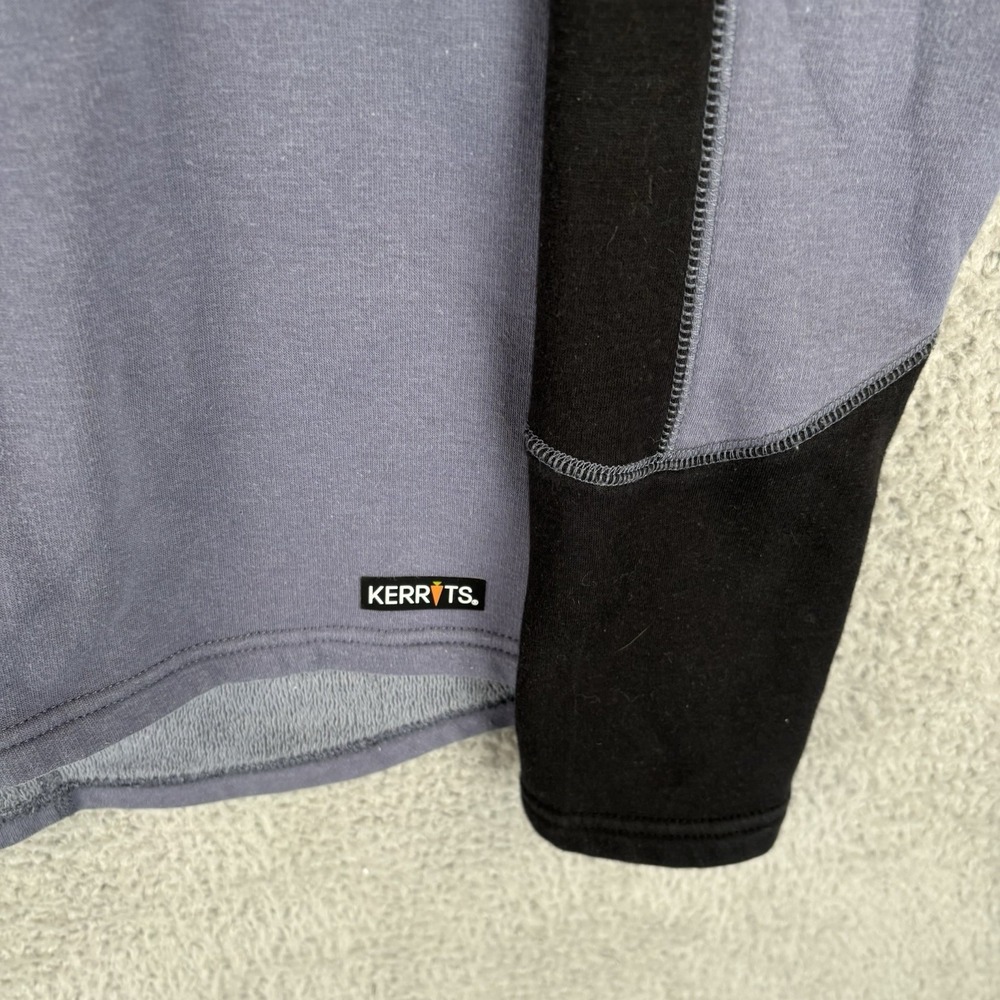 Kerrits Riding Shirt Women Small Blue Gray 1/4 Zip Mock Neck Pullover Equestrian - Picture 2 of 9